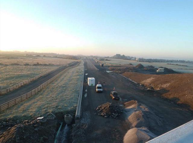 Drainage on N17/N18 Gort to Tuam Motorway Gort to Craughwell in Co. Galway